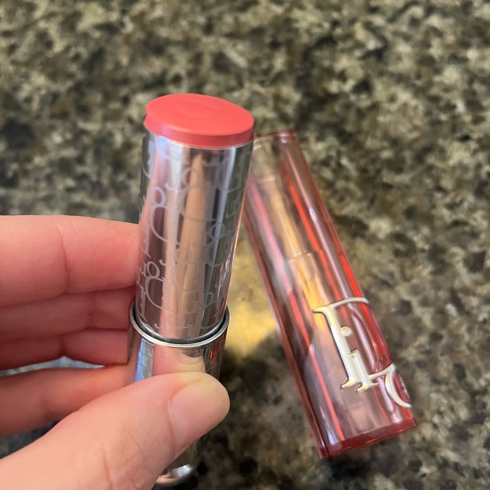Dior Coral Lipstick with Silver Accents